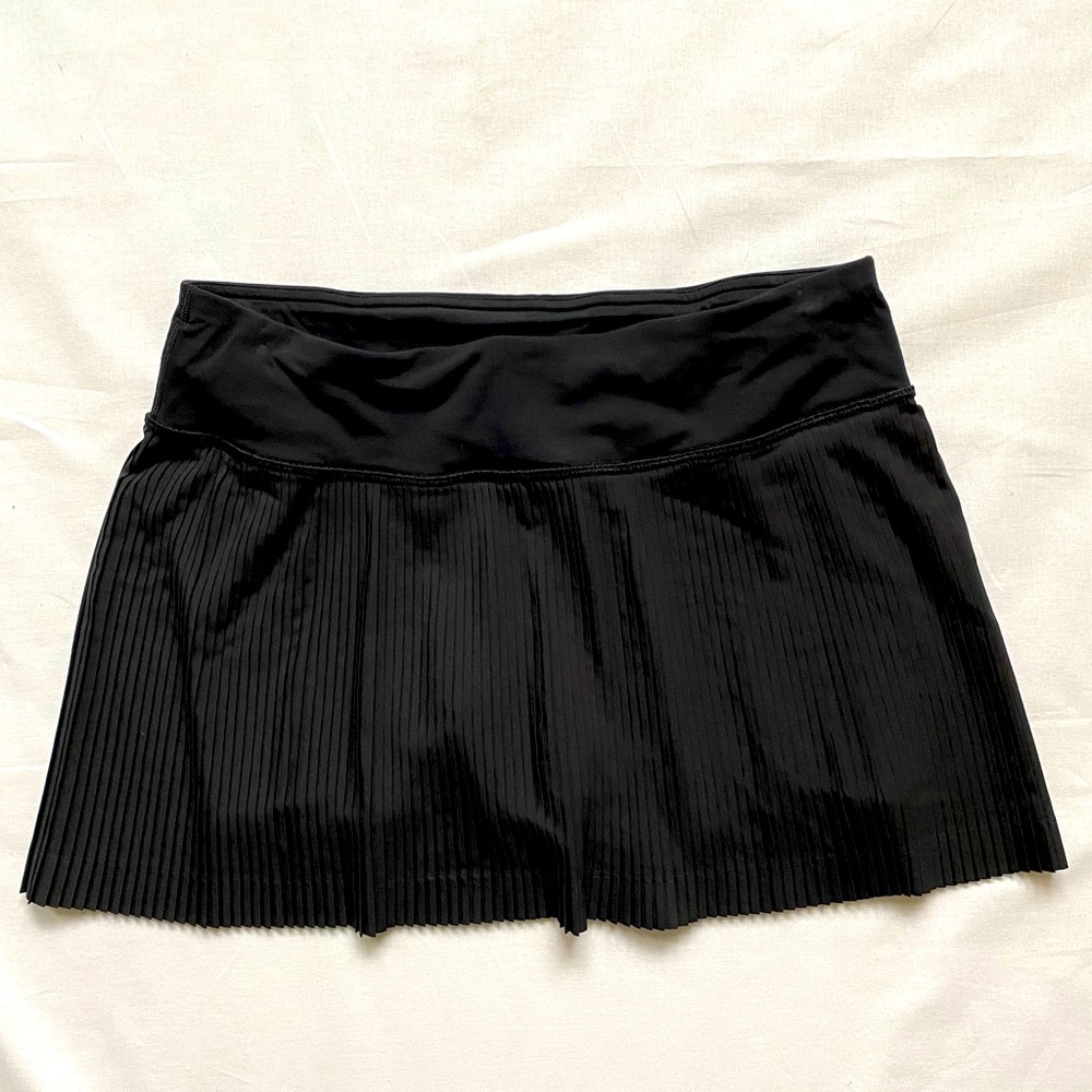 Lululemon Pleat to Street II Black Skirt Skort 4